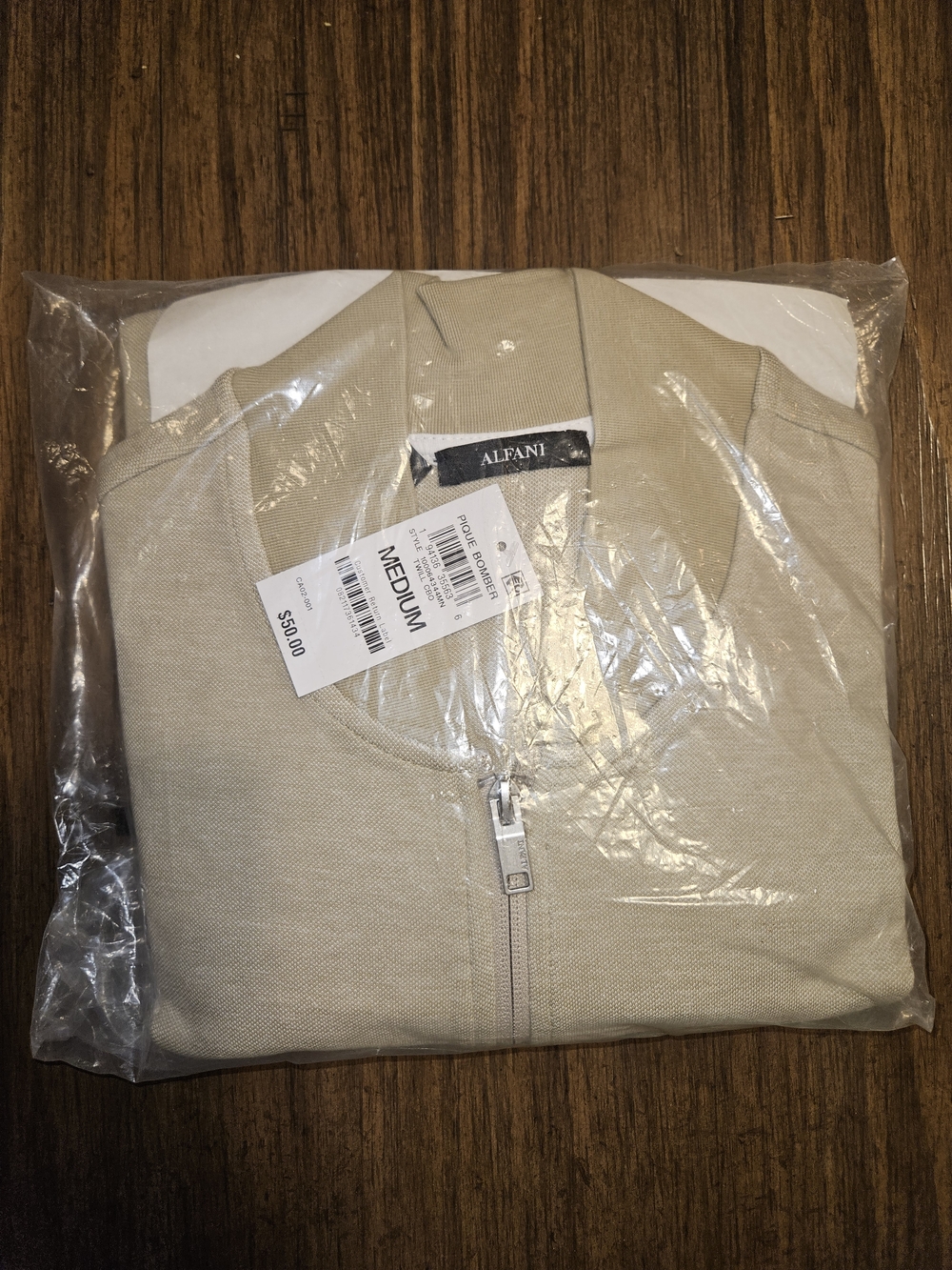 Alfani Men's Pique Bomber Jacket